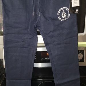 Volcom Kids Black Joggers with Logo